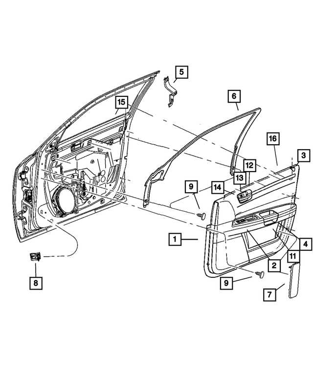 dodge charger body parts diagram