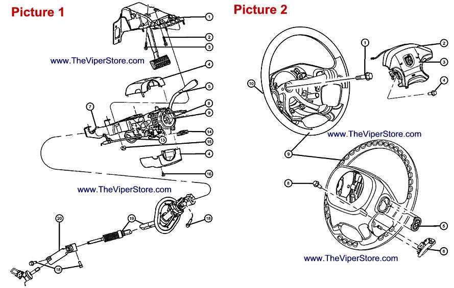 dodge ram steering parts diagram