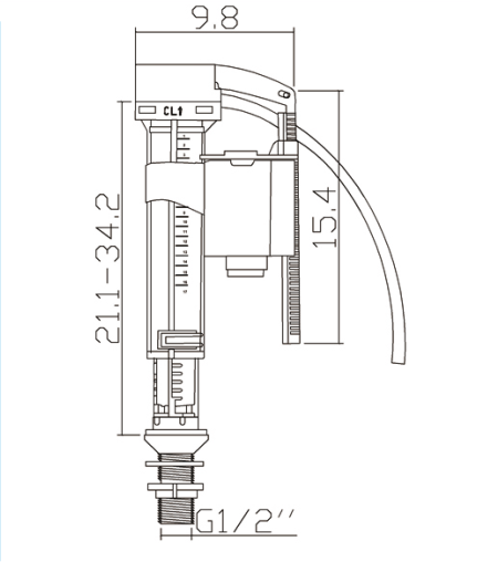 dual flush toilet parts diagram