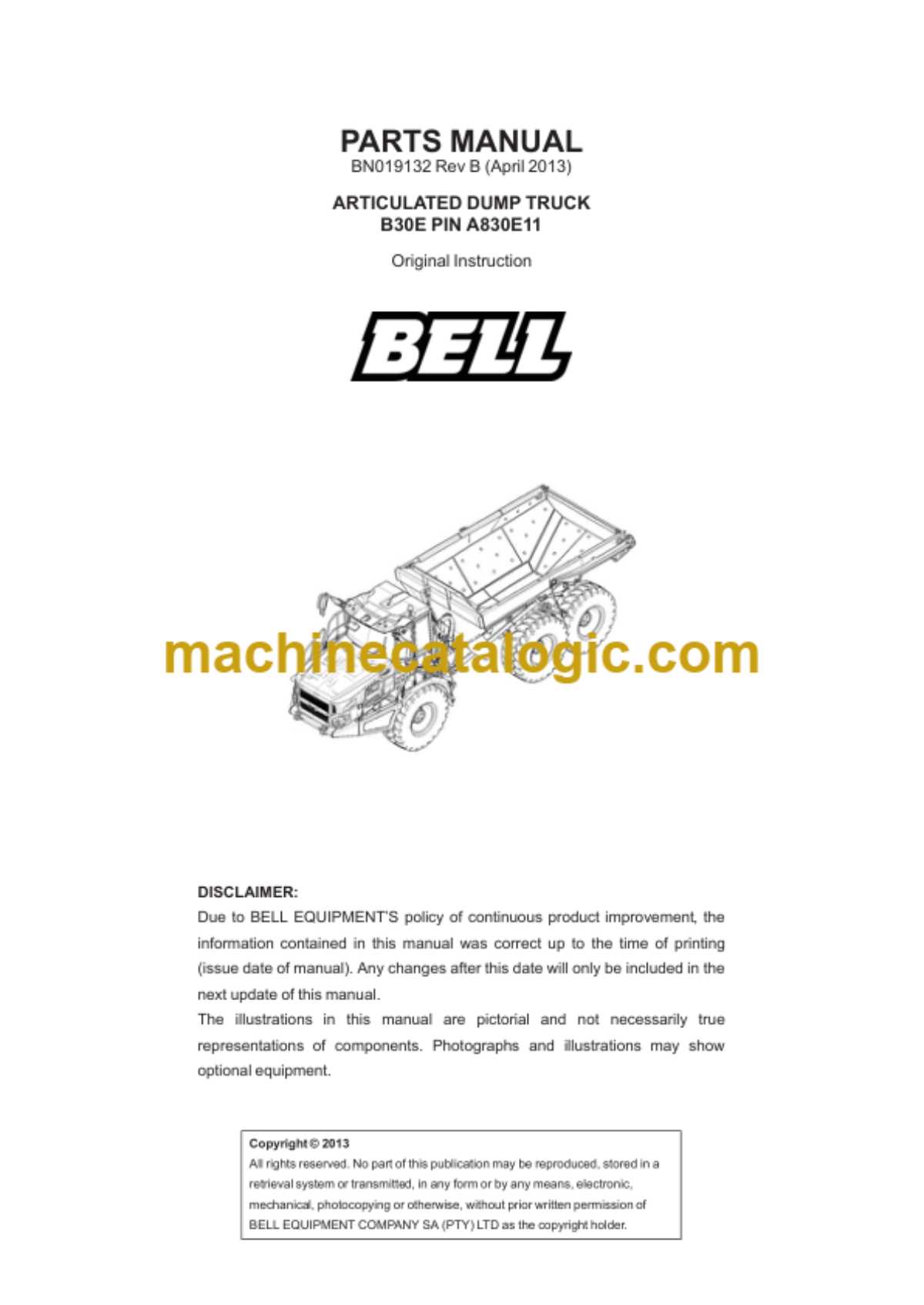 dump truck parts diagram