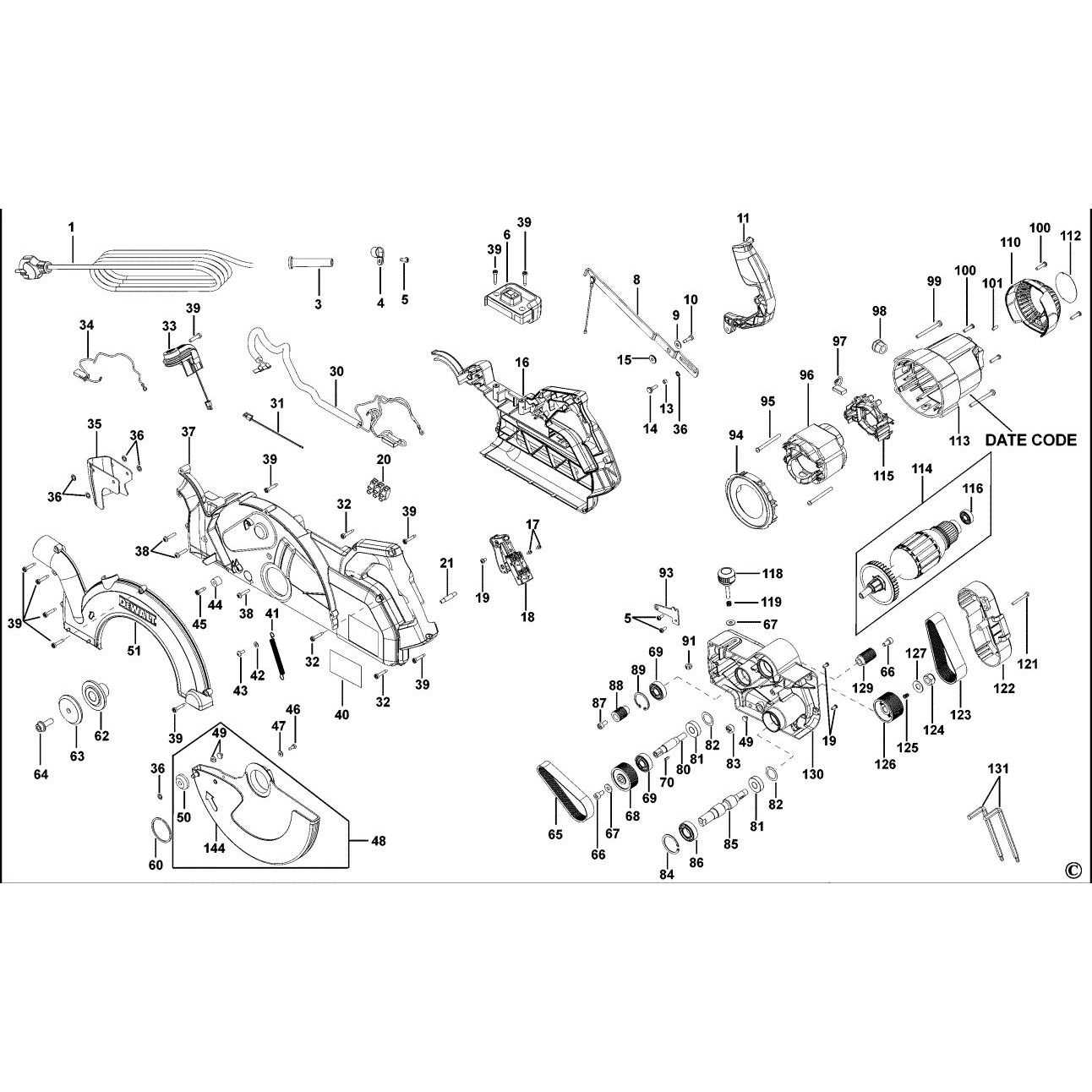 dw708 parts diagram