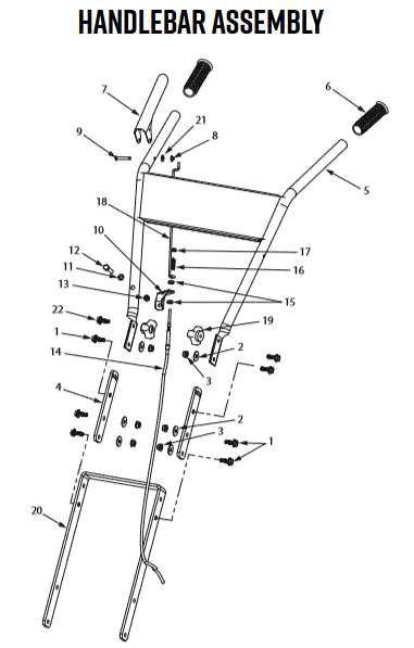 earthquake tiller parts diagram