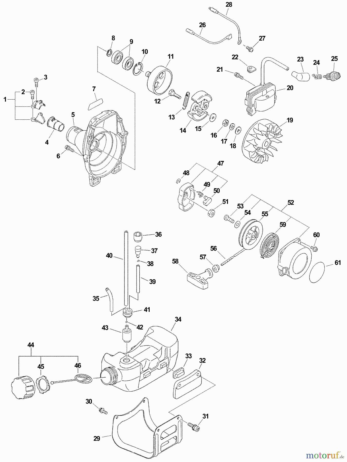 echo string trimmer parts diagram