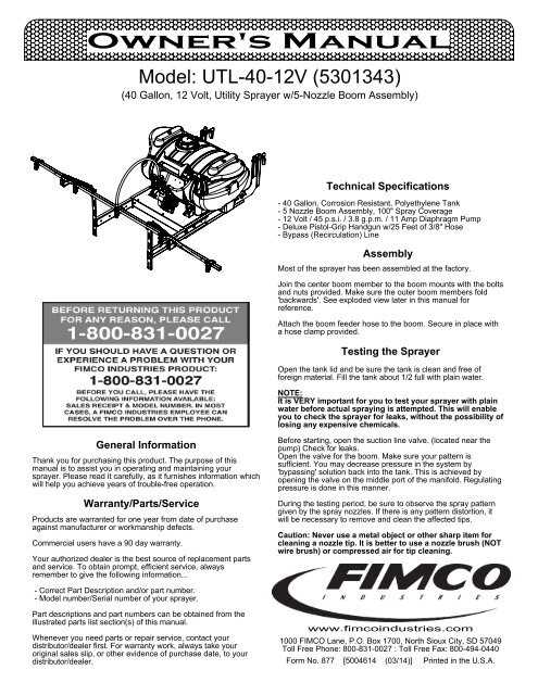 fimco sprayer pump parts diagram