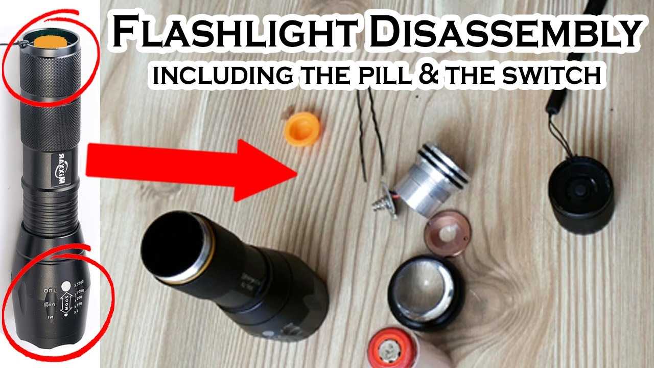 flashlight parts diagram