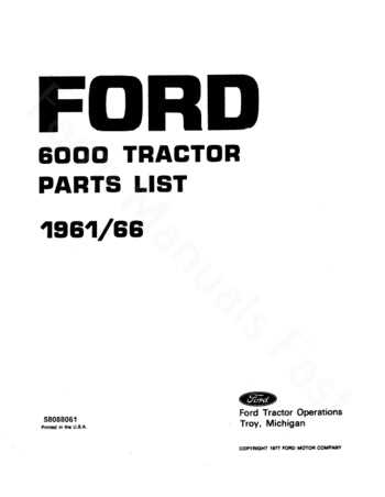 ford 3000 parts diagram