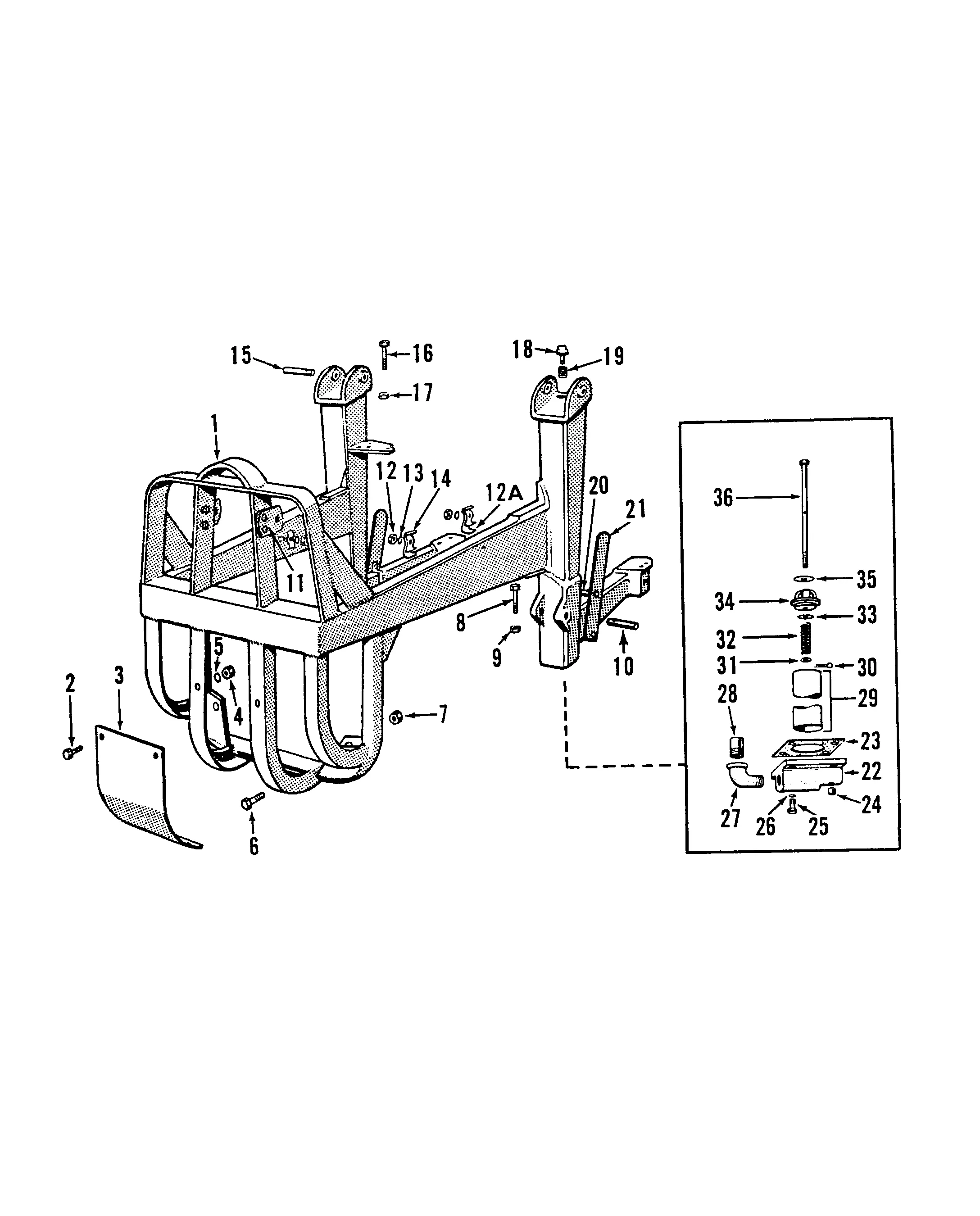 ford 4500 backhoe parts diagram