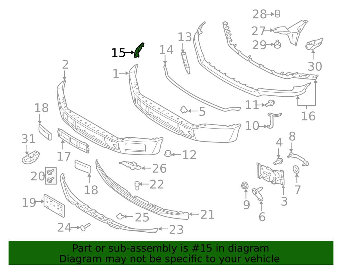 ford f150 front end body parts diagram