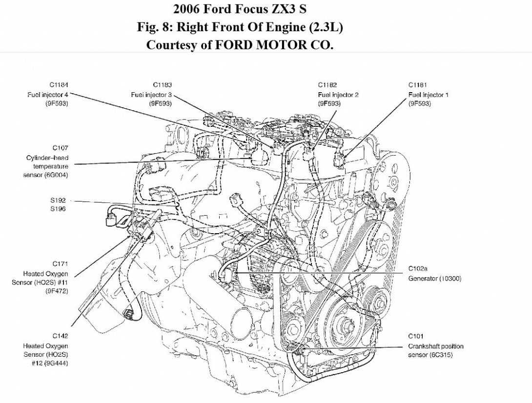 ford focus parts diagram