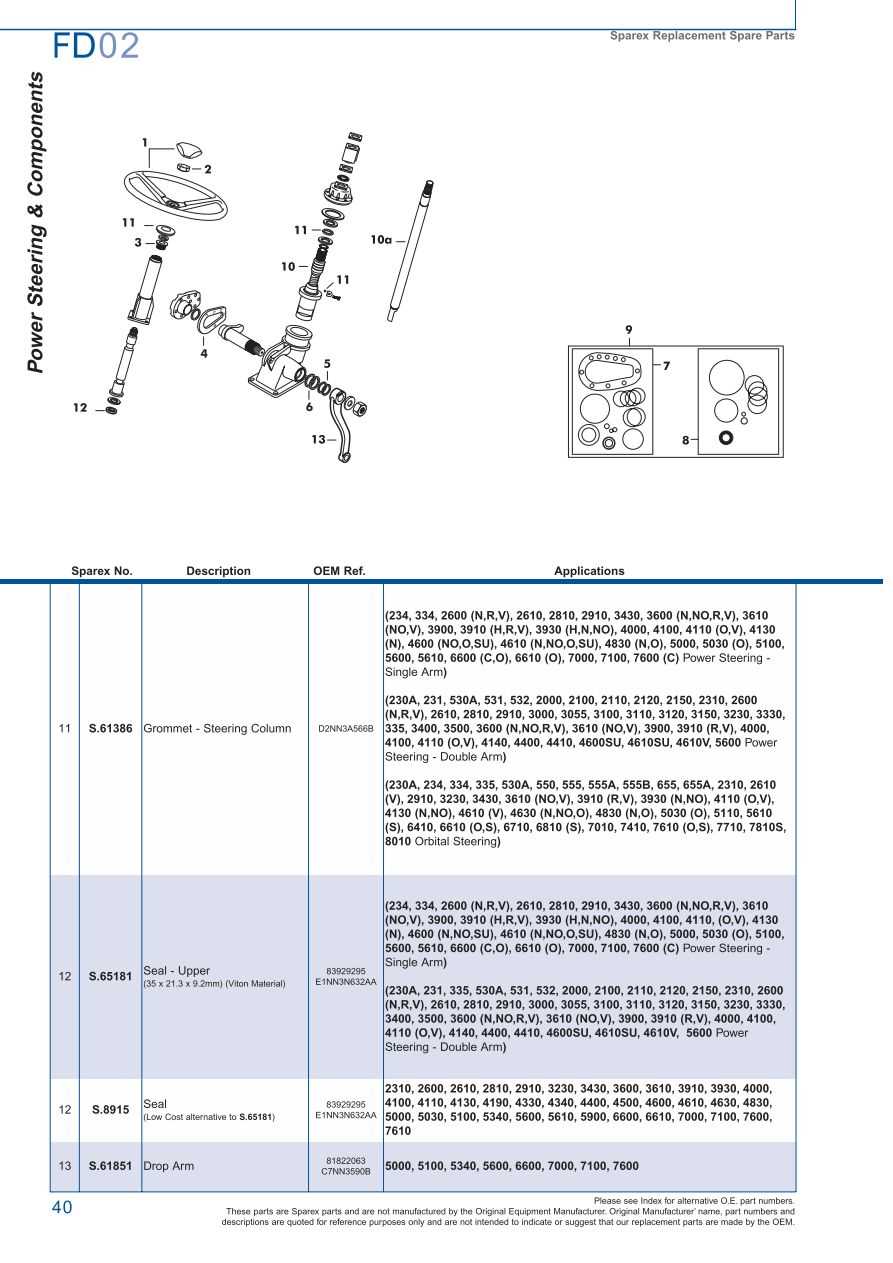 ford steering column parts diagram