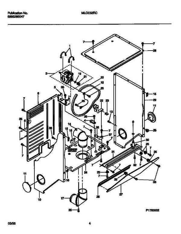 frigidaire stackable washer dryer parts diagram