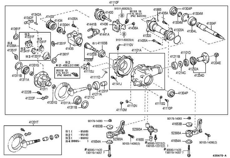 front axle parts diagram