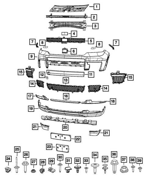 front end jeep grand cherokee parts diagram