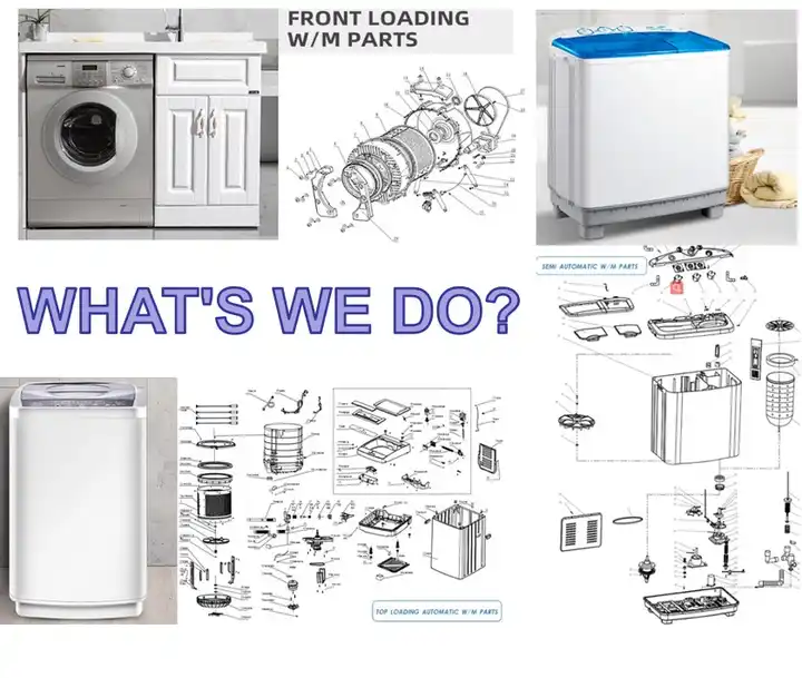 front load washing machine parts diagram