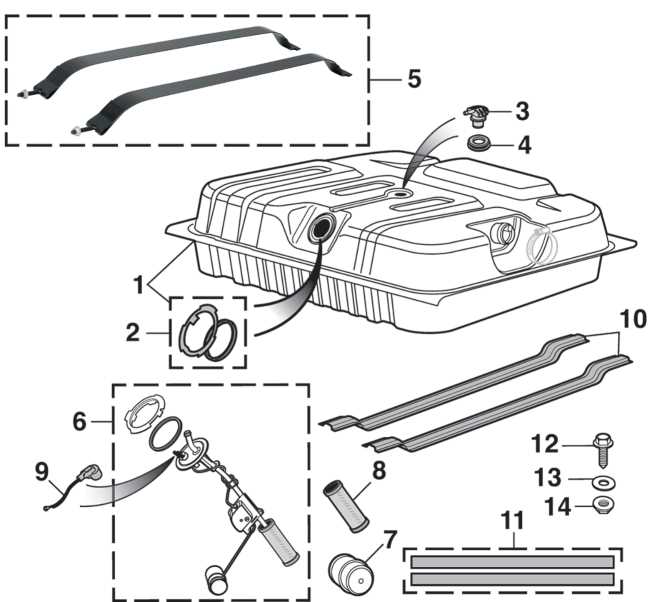 gas tank parts diagram