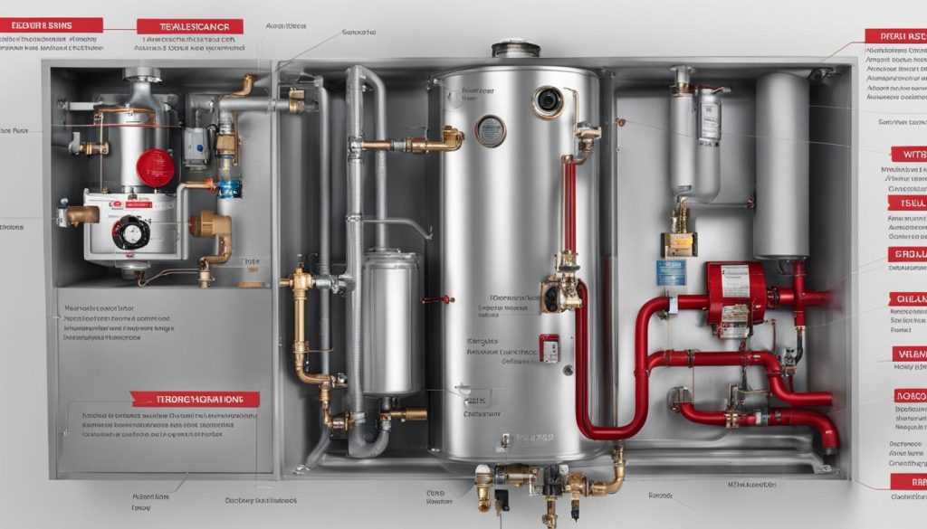 gas water heater parts diagram