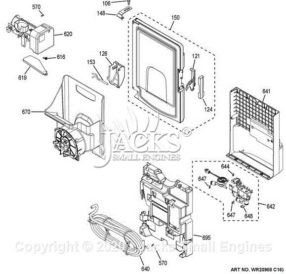 ge ice maker parts diagram