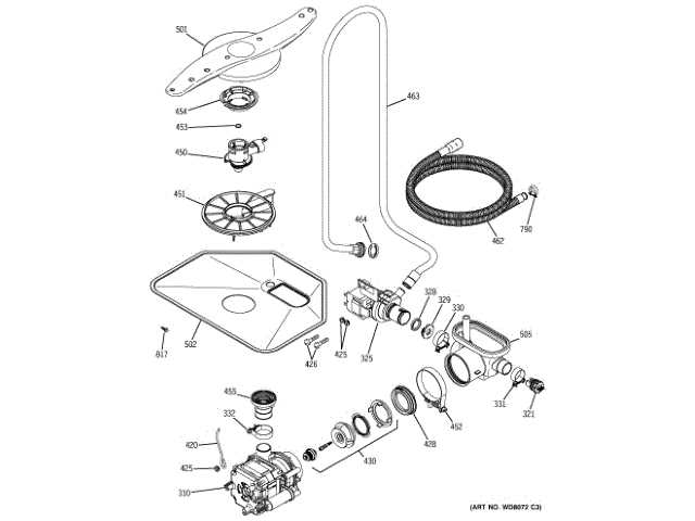 ge nautilus dishwasher parts diagram