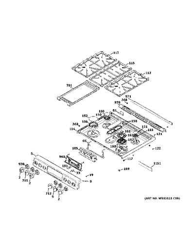 ge range parts diagram