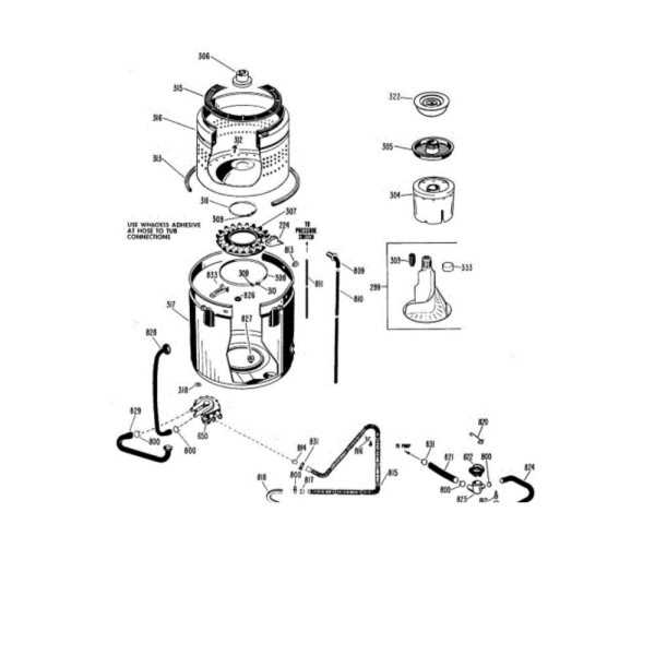 ge top load washer parts diagram