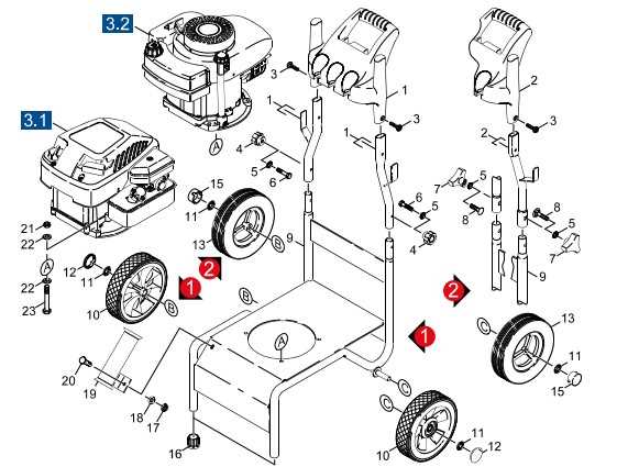 generac 2900 psi pressure washer parts diagram