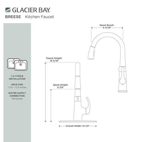 glacier bay kitchen faucet parts diagram