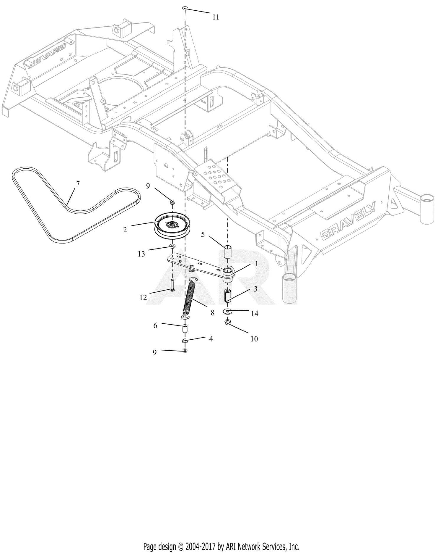 gravely zero turn parts diagram