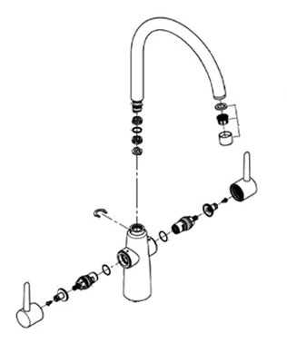 grohe bathroom faucet parts diagram