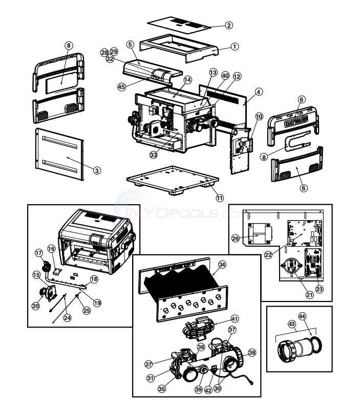 hayward heater parts diagram