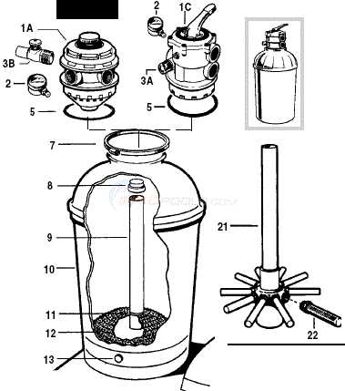 hayward pool filter parts diagram