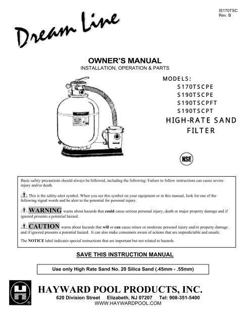 hayward pool filter parts diagram