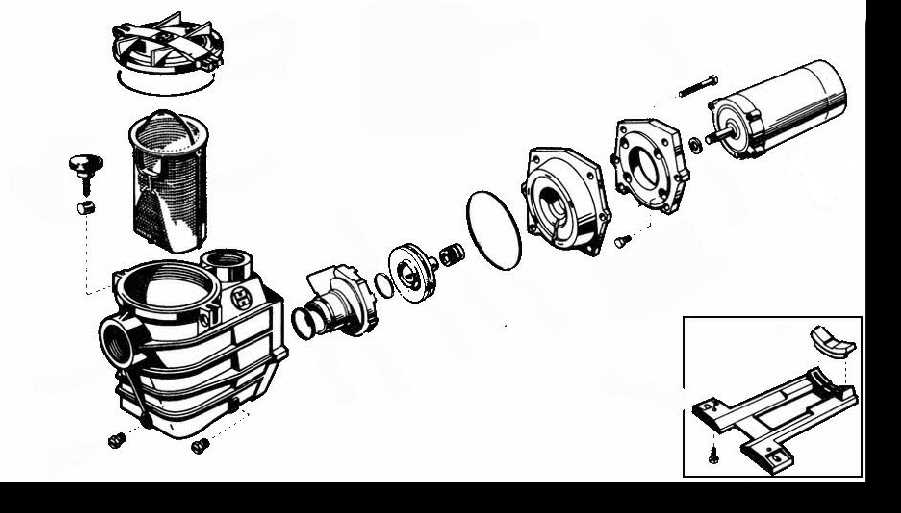 hayward pool pump parts diagram