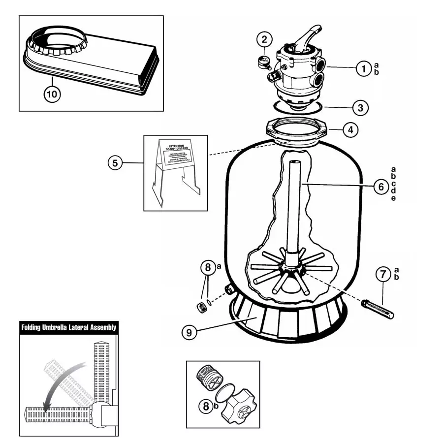 hayward sand filter parts diagram