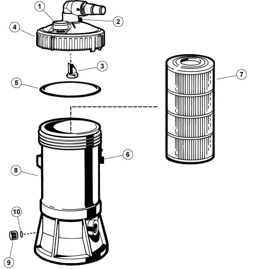 hayward sand filter parts diagram