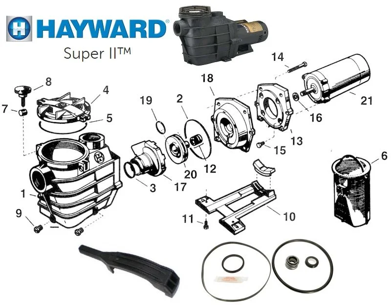 hayward super pump parts diagram