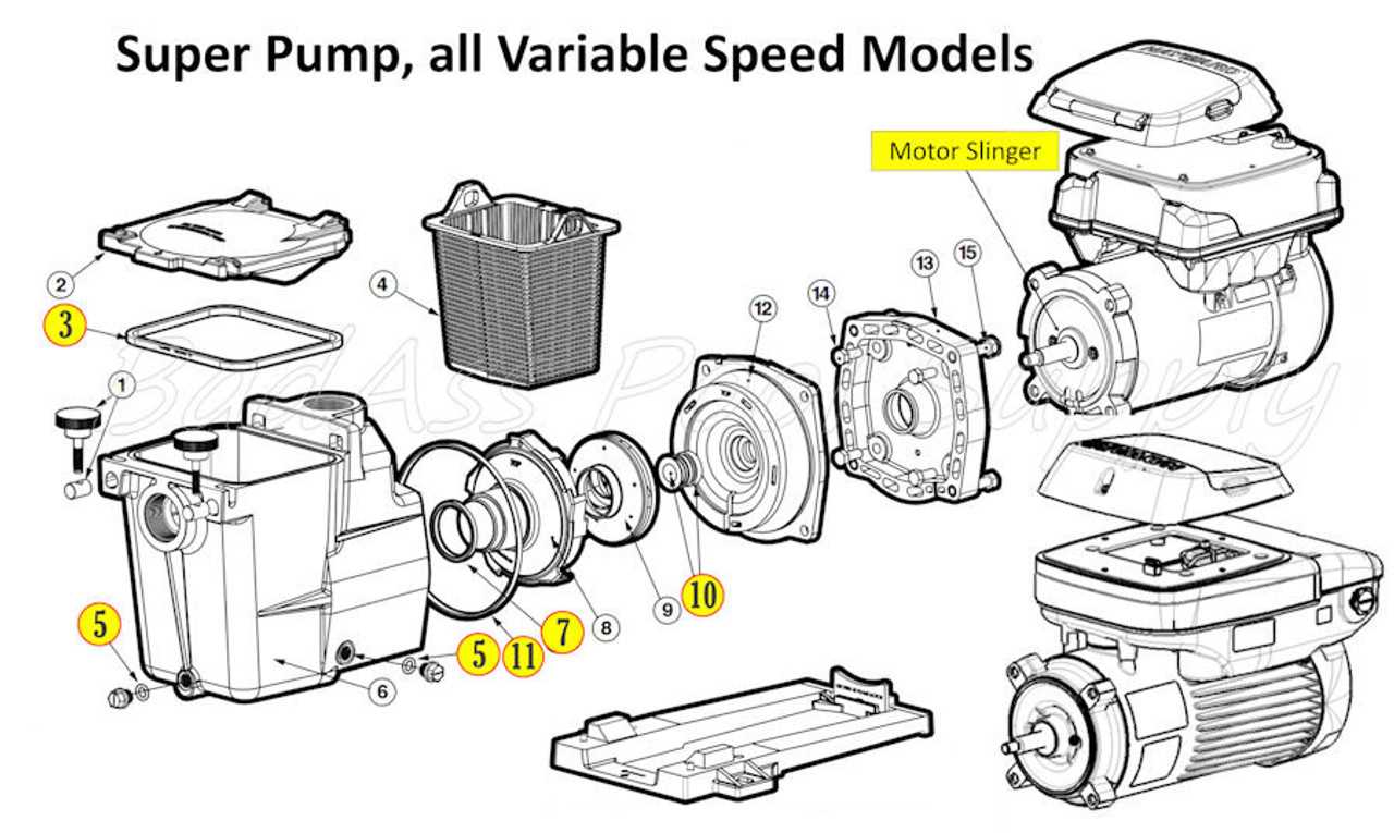 hayward super pump parts diagram