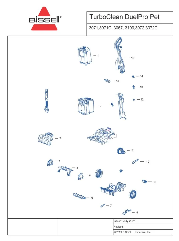 hoover power scrub parts diagram