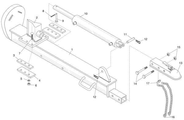 huskee 22 ton log splitter parts diagram