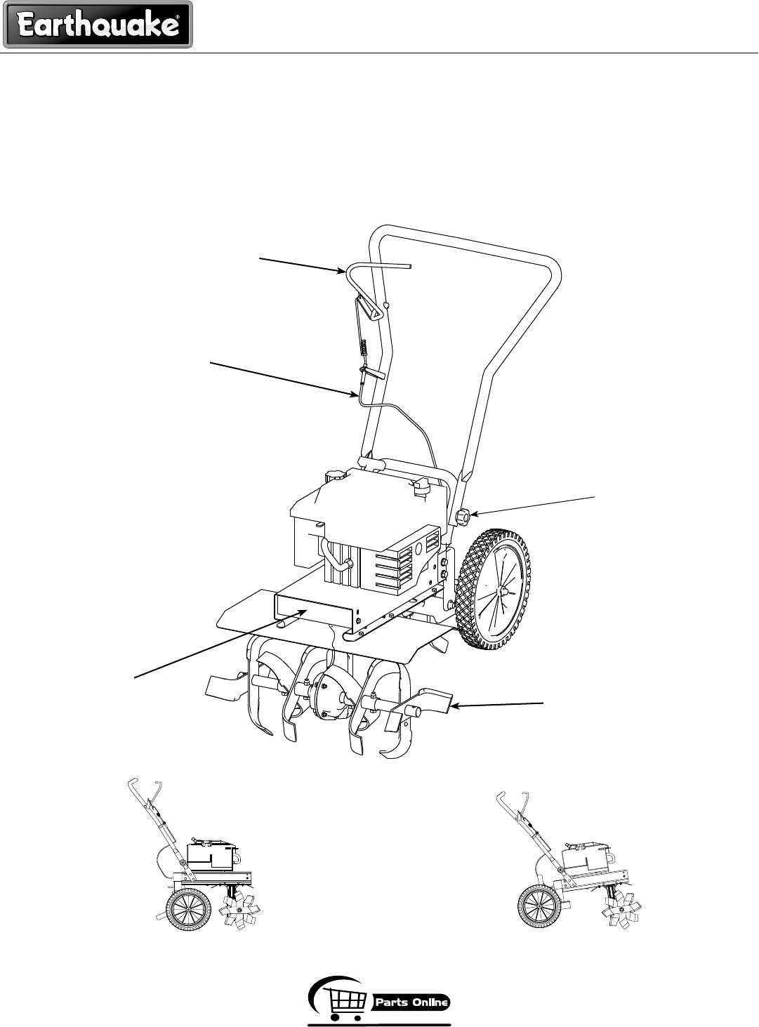 huskee rear tine tiller parts diagram