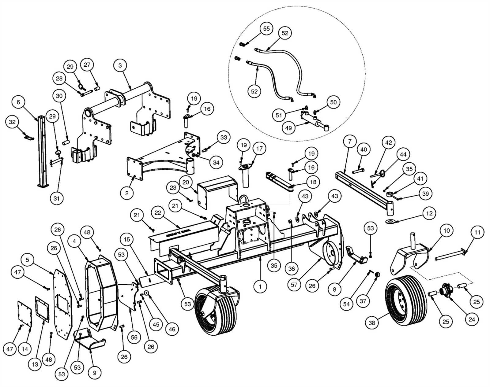 huskee riding mower parts diagram