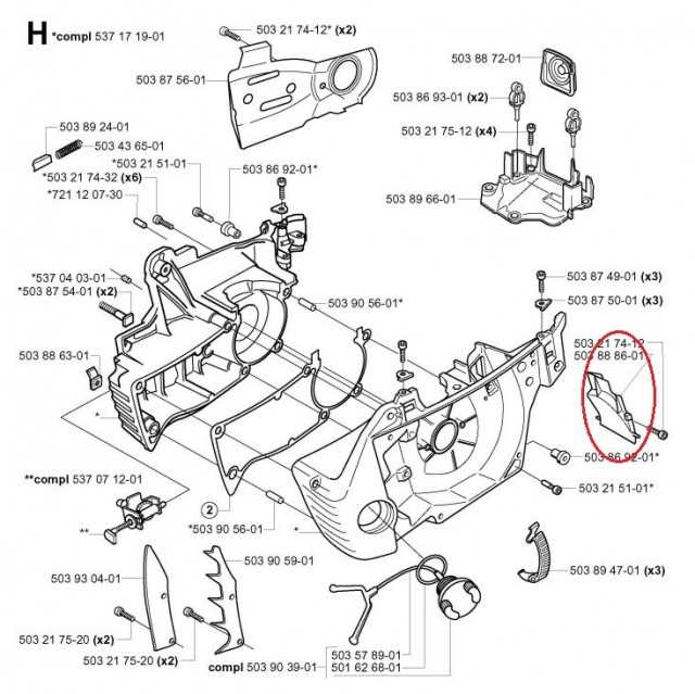 husqvarna 350 parts diagram