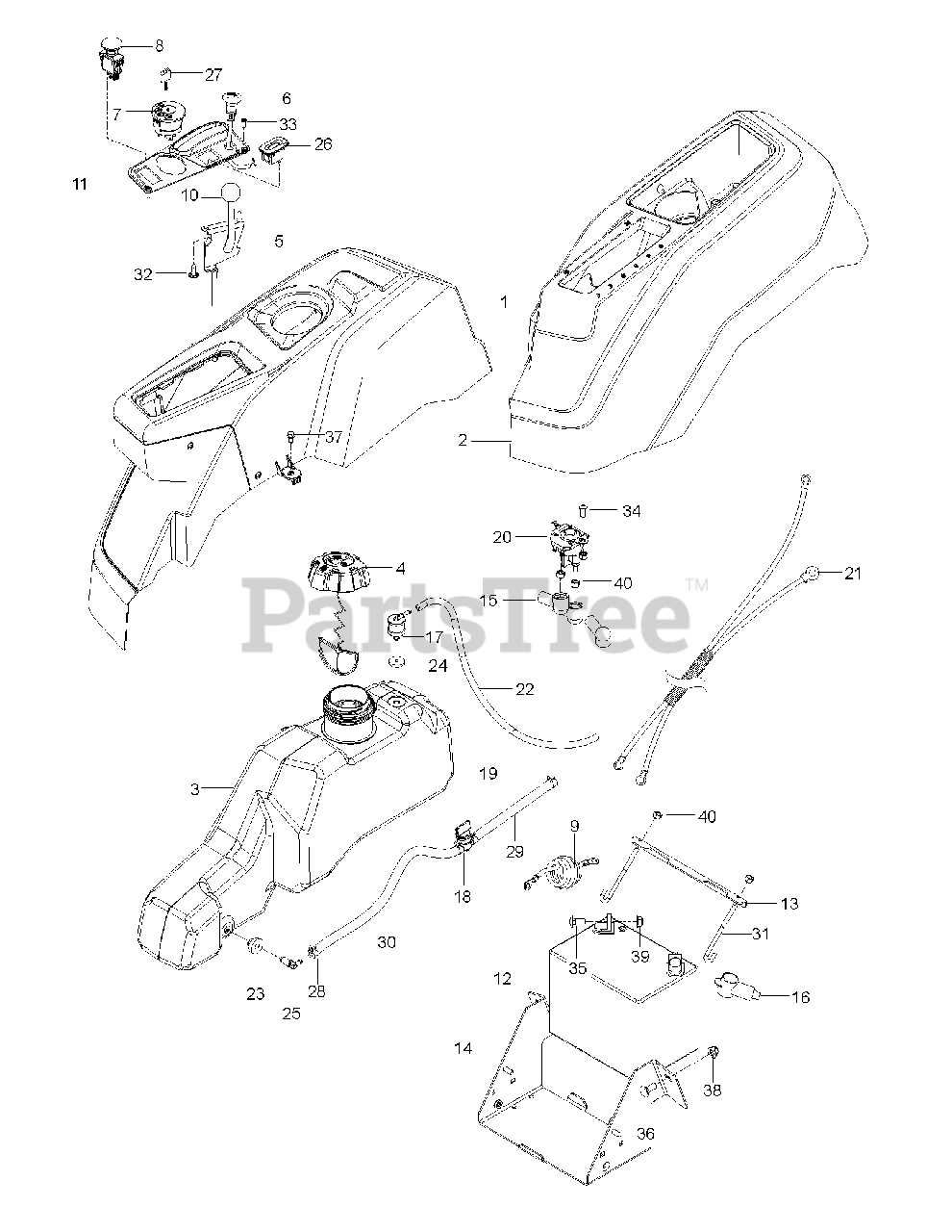 husqvarna 46 inch mower deck parts diagram