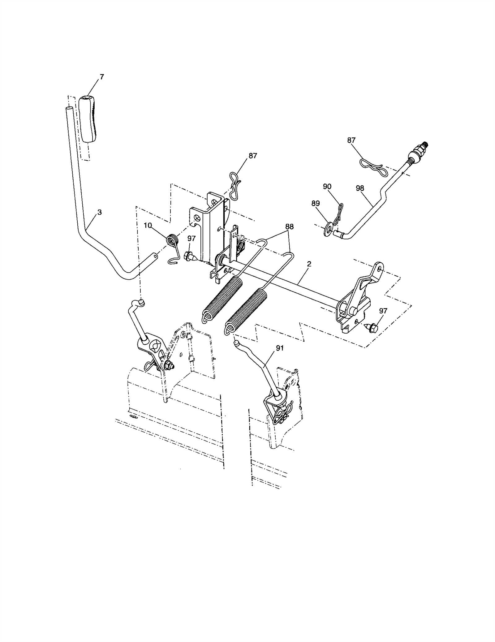 husqvarna 46 inch mower deck parts diagram