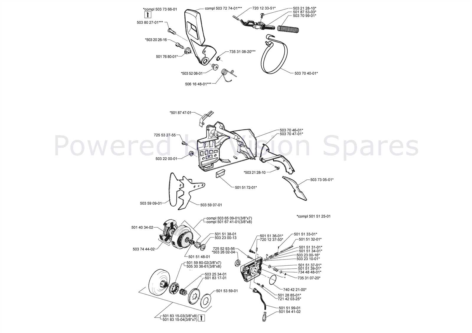 husqvarna 61 parts diagram