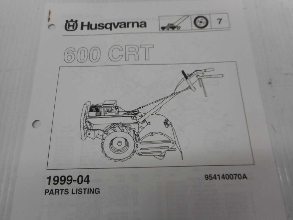 husqvarna tiller parts diagram