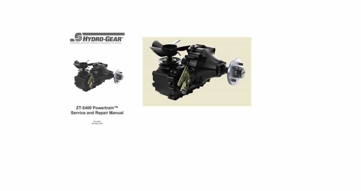 hydro gear zt 5400 parts diagram