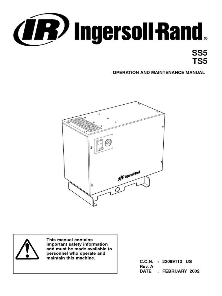 ingersoll rand ss5 parts diagram