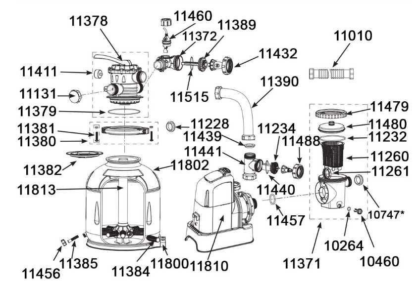 intex pool pump parts diagram