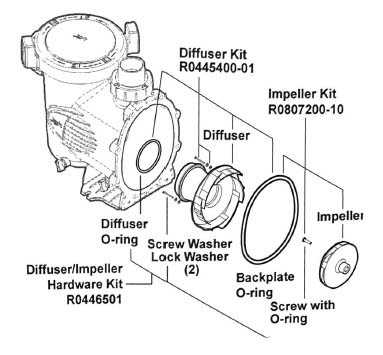 jandy pool pump parts diagram