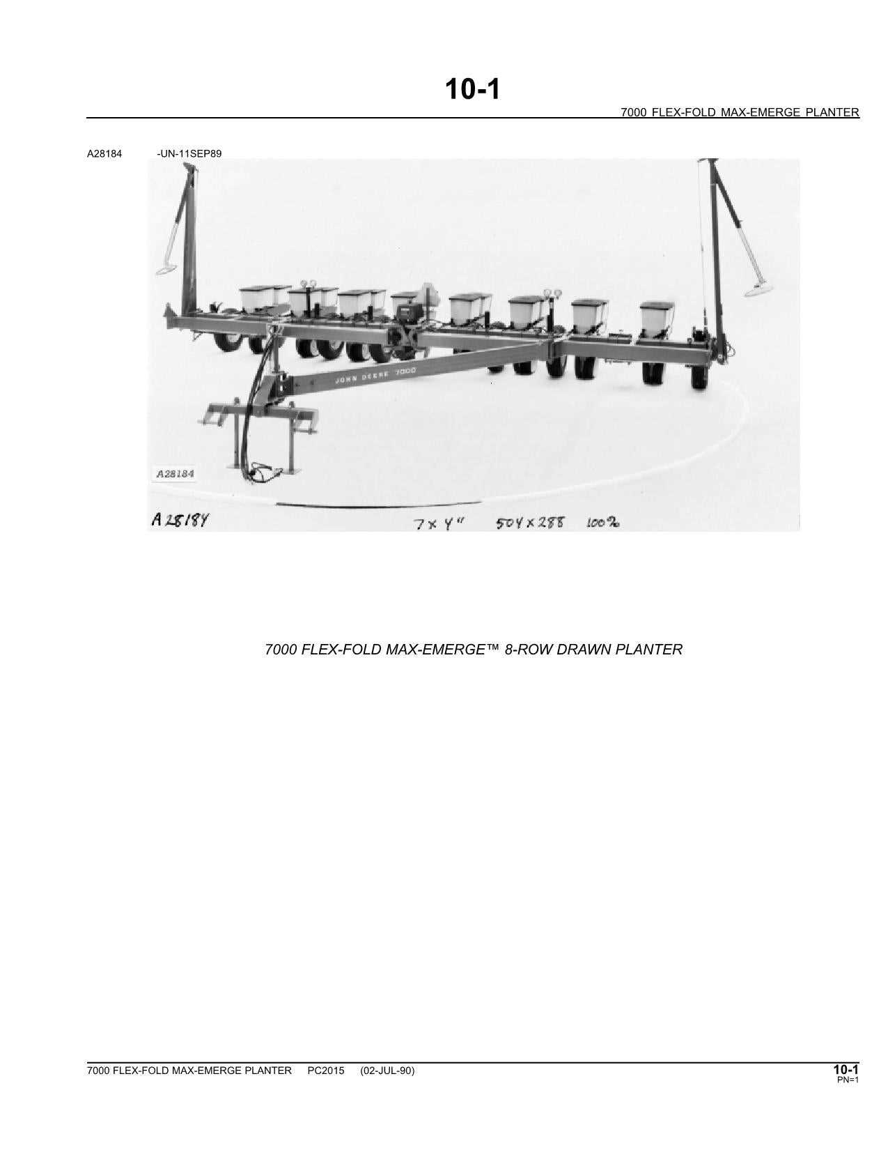 jd 7000 planter parts diagram